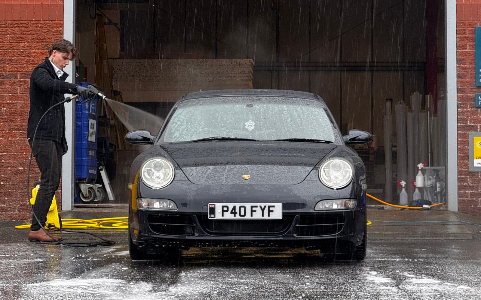 Engine bay cleaning